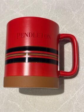 Pendleton Zion National Park Ceramic Mug 18oz Stoneware Red Stripe Collectible